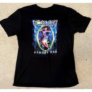 Doja Cat PLANET HER T-Shirt/ Adult (L) SLIM Black Official 100% Cotton MUSIC